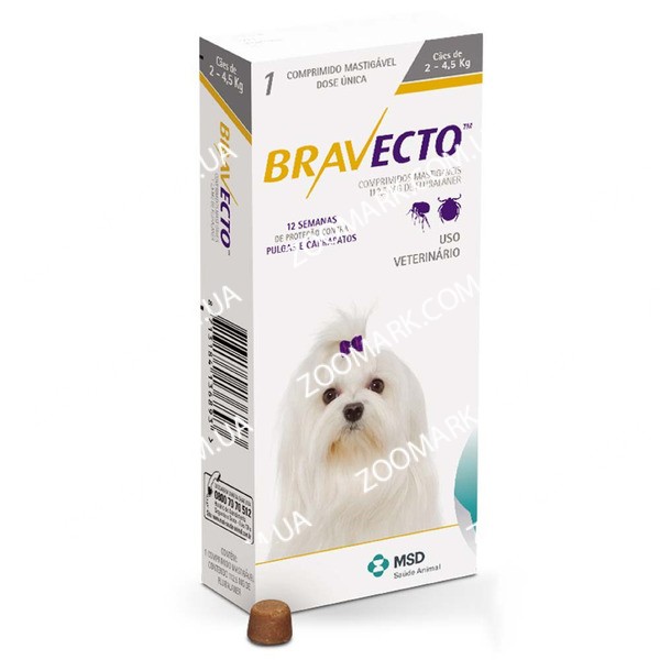 Таблетка Бравекто (Bravecto) для собак